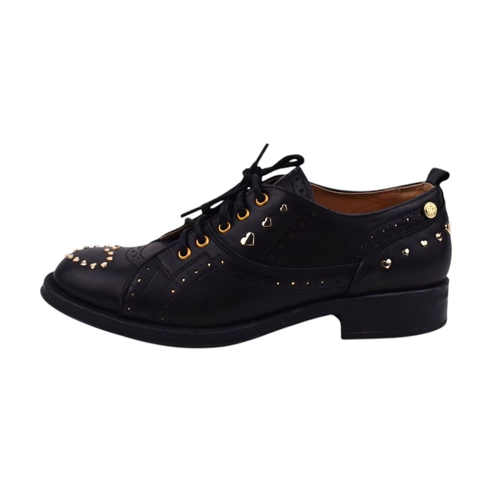 LOVE Moschino Ketsby sneakers in black and mirror gold | Size 40 - Picture 6 of 10